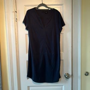 Tahiti Navy Blue Casual T-shirt Mini Dress size Large